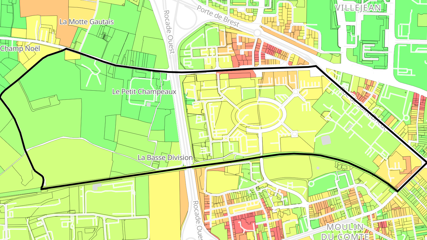 Carte des prix de l'immobilier Atalante Champeaux