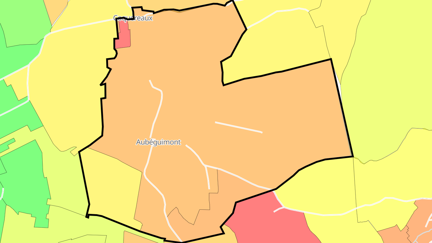Carte des prix de l'immobilier Aubéguimont
