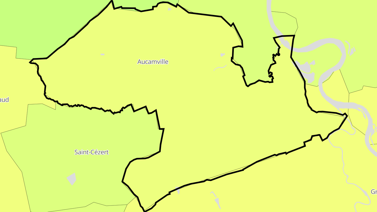 Carte des prix de l'immobilier Aucamville