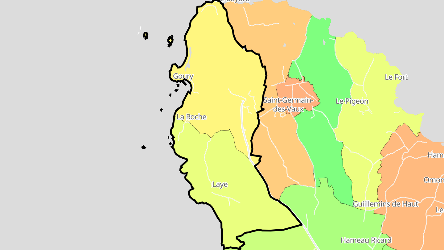 Carte des prix de l'immobilier Auderville