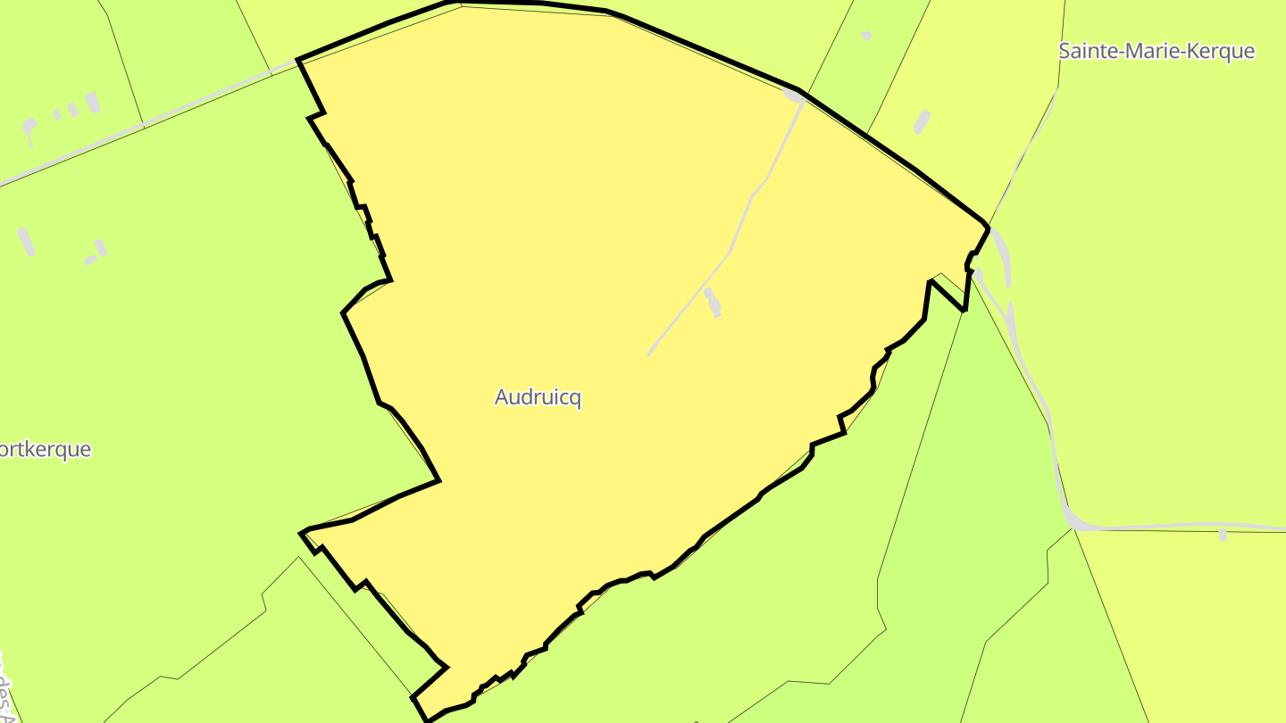 Carte des prix de l'immobilier Audruicq