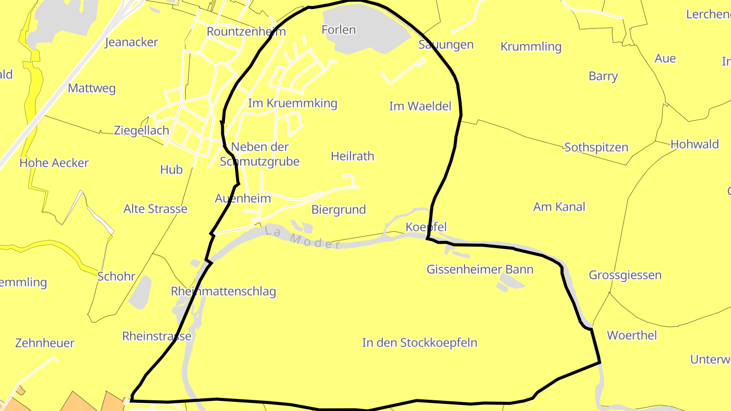 Carte des prix de l'immobilier Auenheim