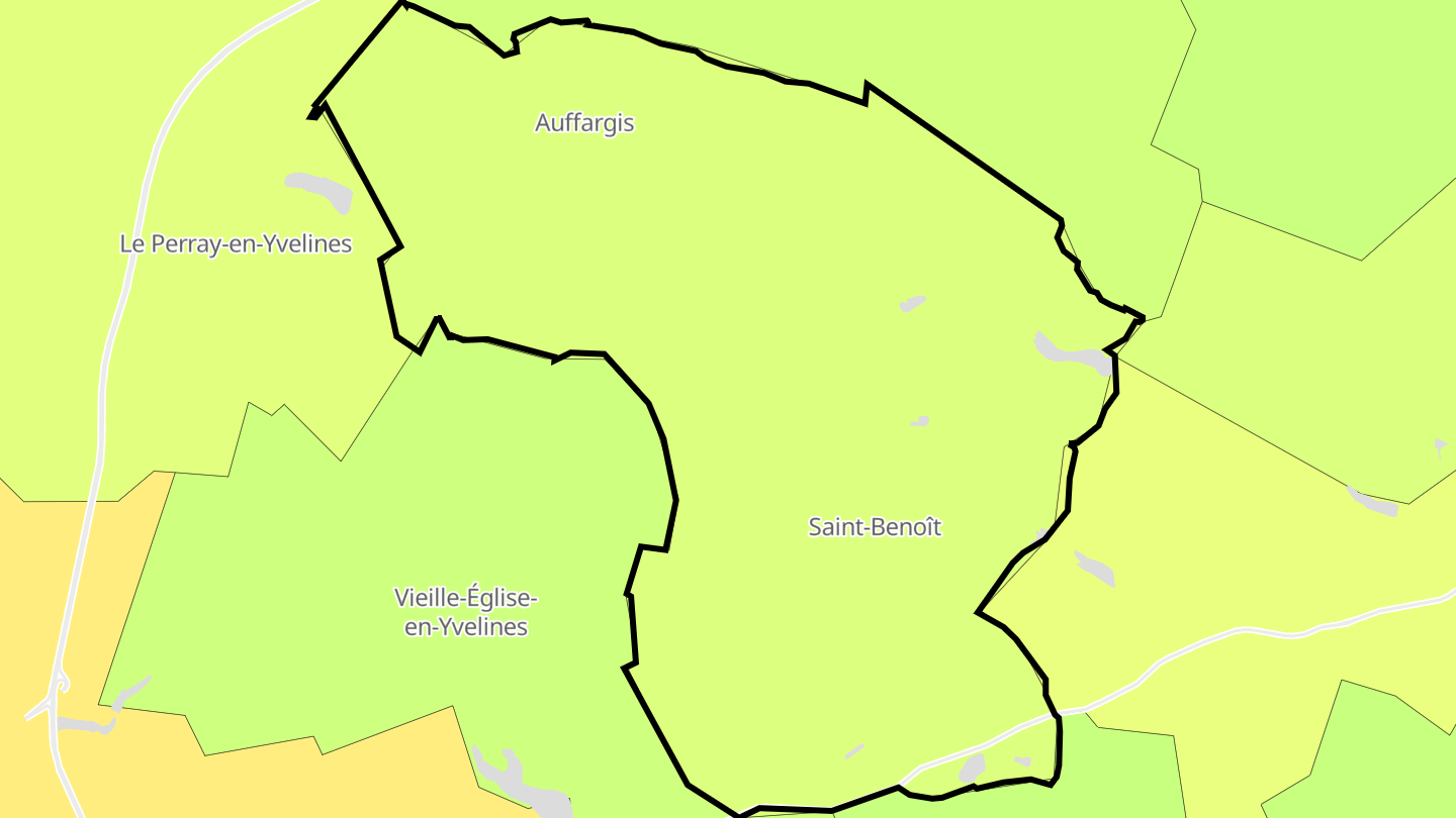 Carte des prix de l'immobilier Auffargis