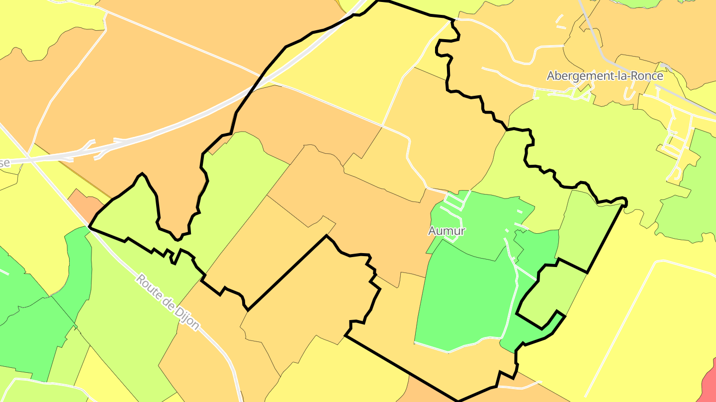 Carte des prix de l'immobilier Aumur