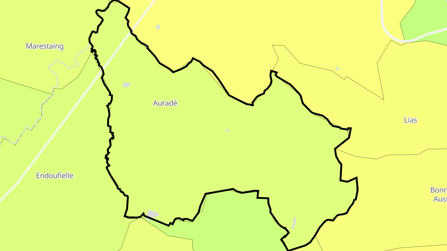 Carte des prix de l'immobilier Auradé