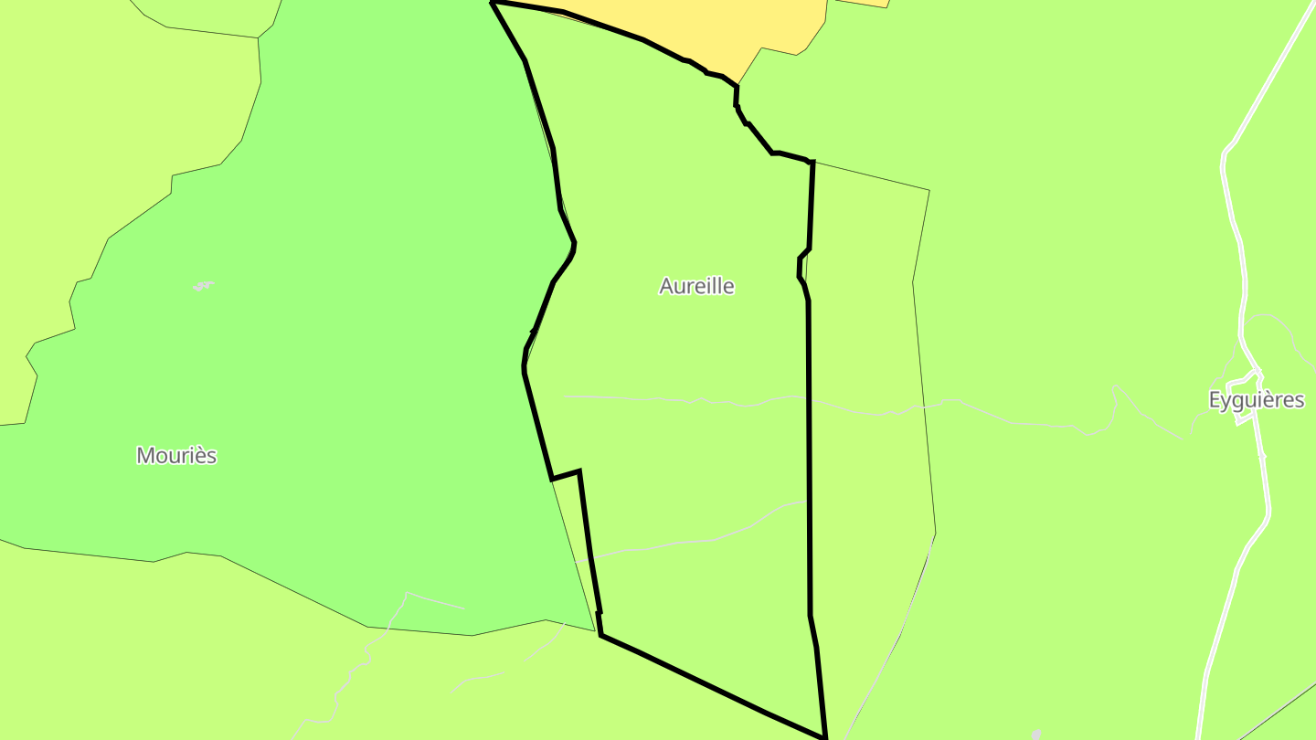 Carte des prix de l'immobilier Aureille