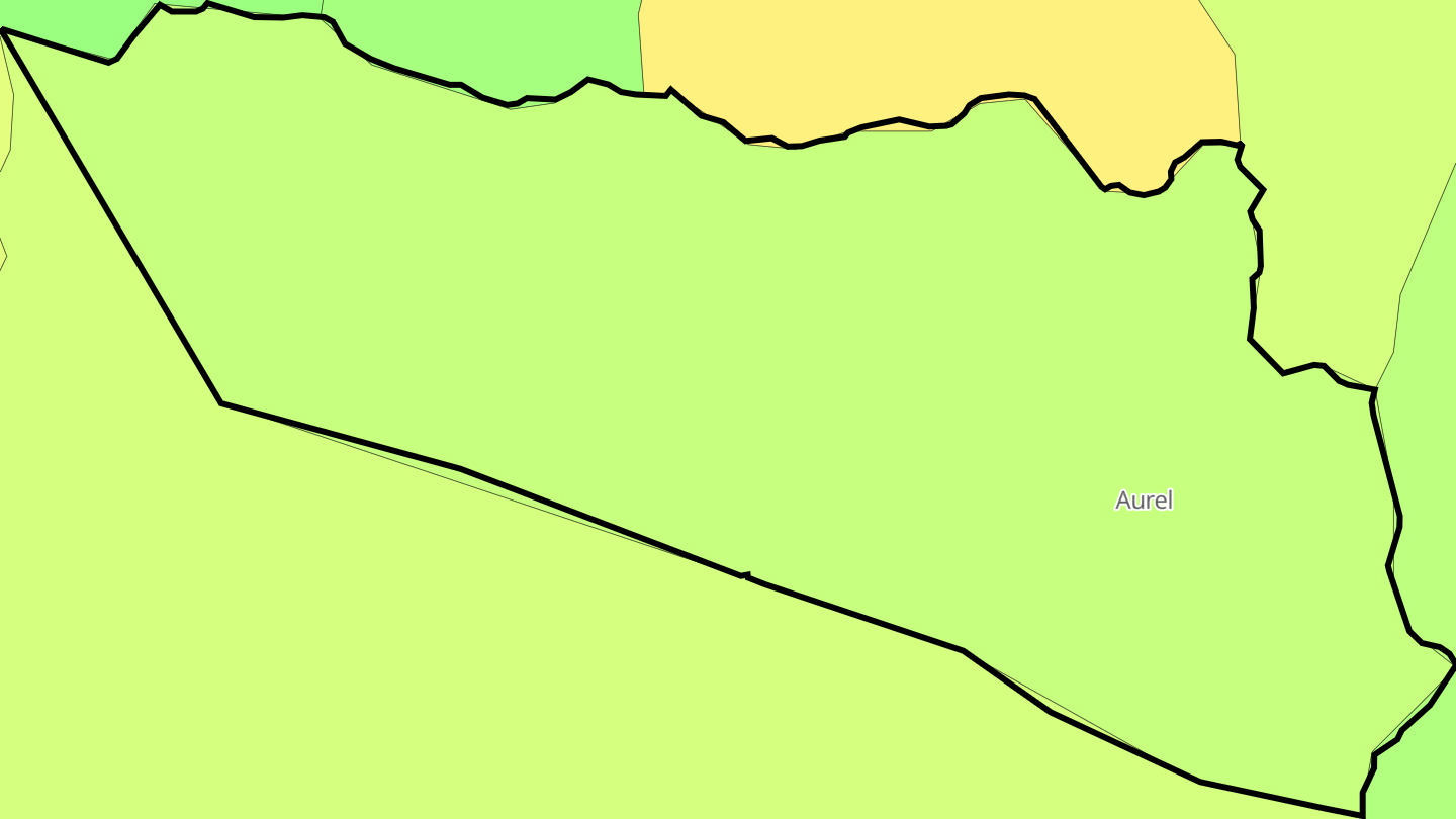 Carte des prix de l'immobilier Aurel