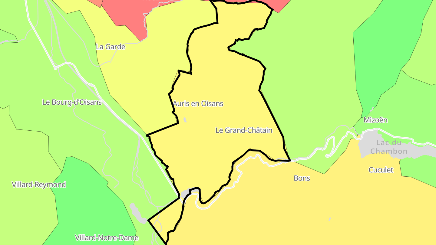 Carte des prix de l'immobilier Auris