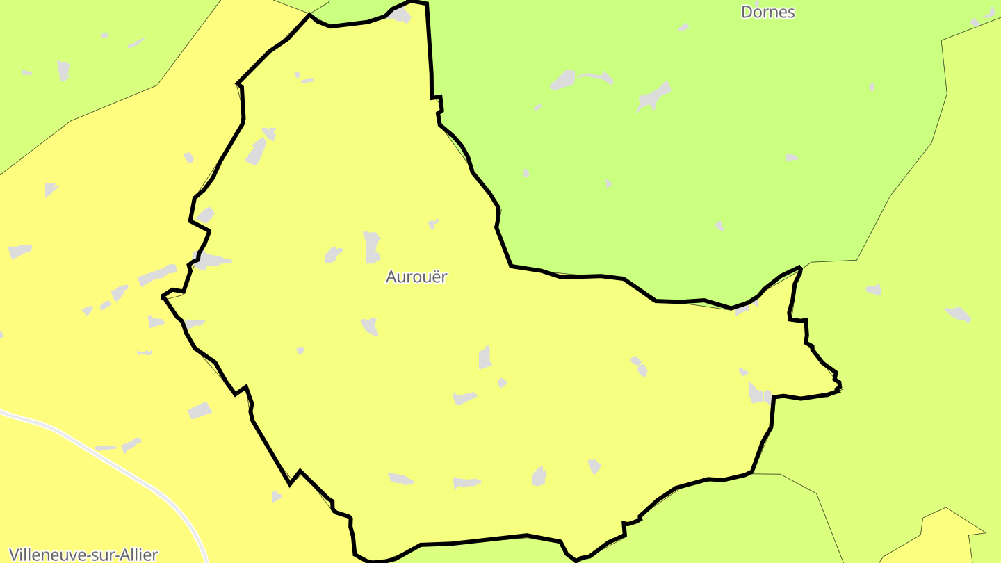 Carte des prix de l'immobilier Aurouër