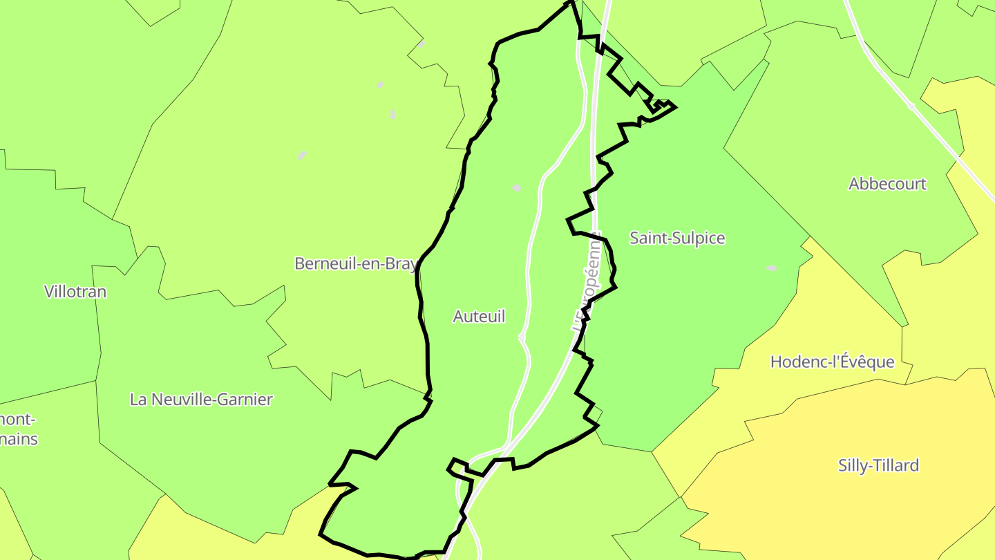 Carte des prix de l'immobilier Auteuil