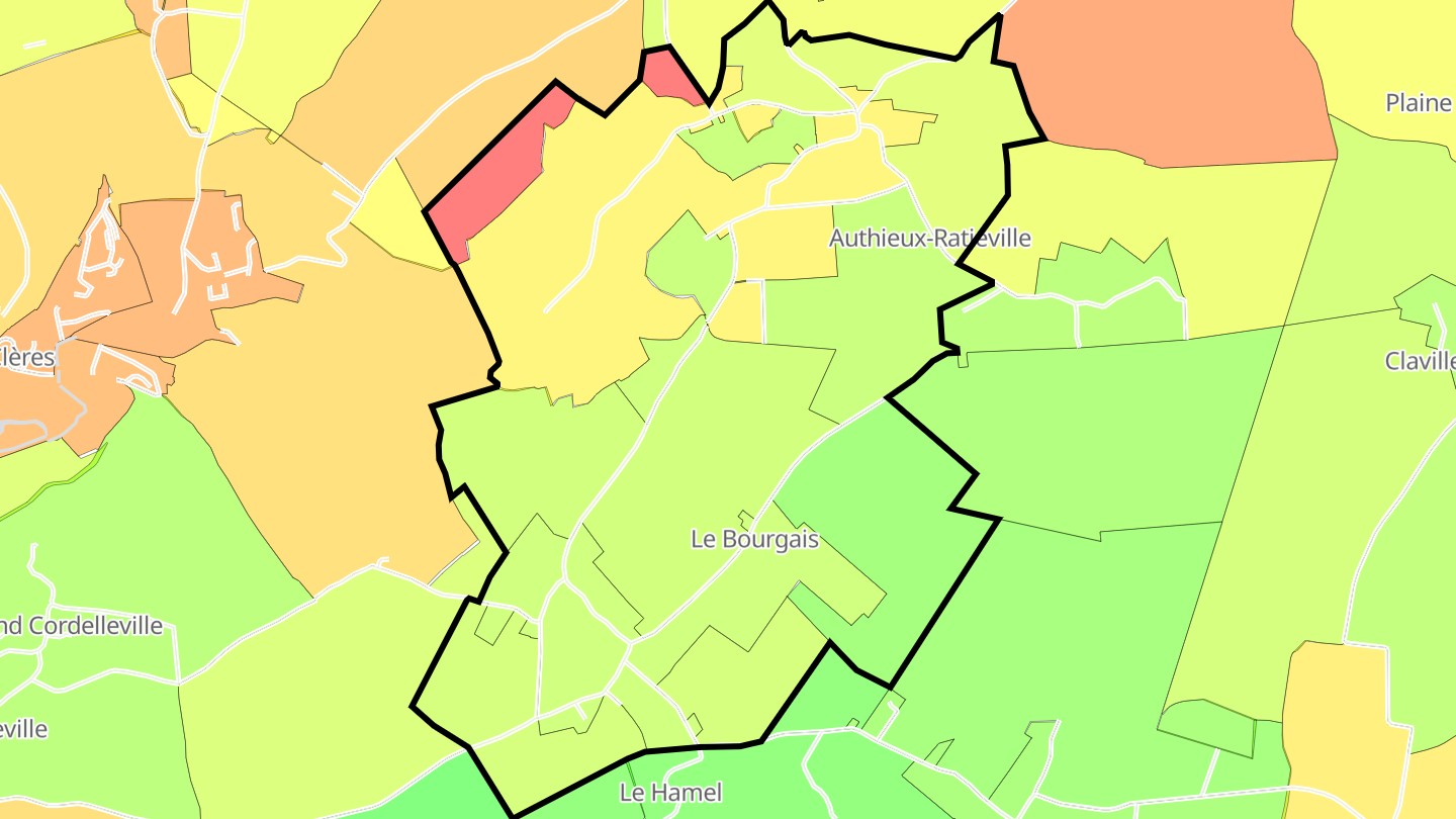 Carte des prix de l'immobilier Authieux-Ratiéville