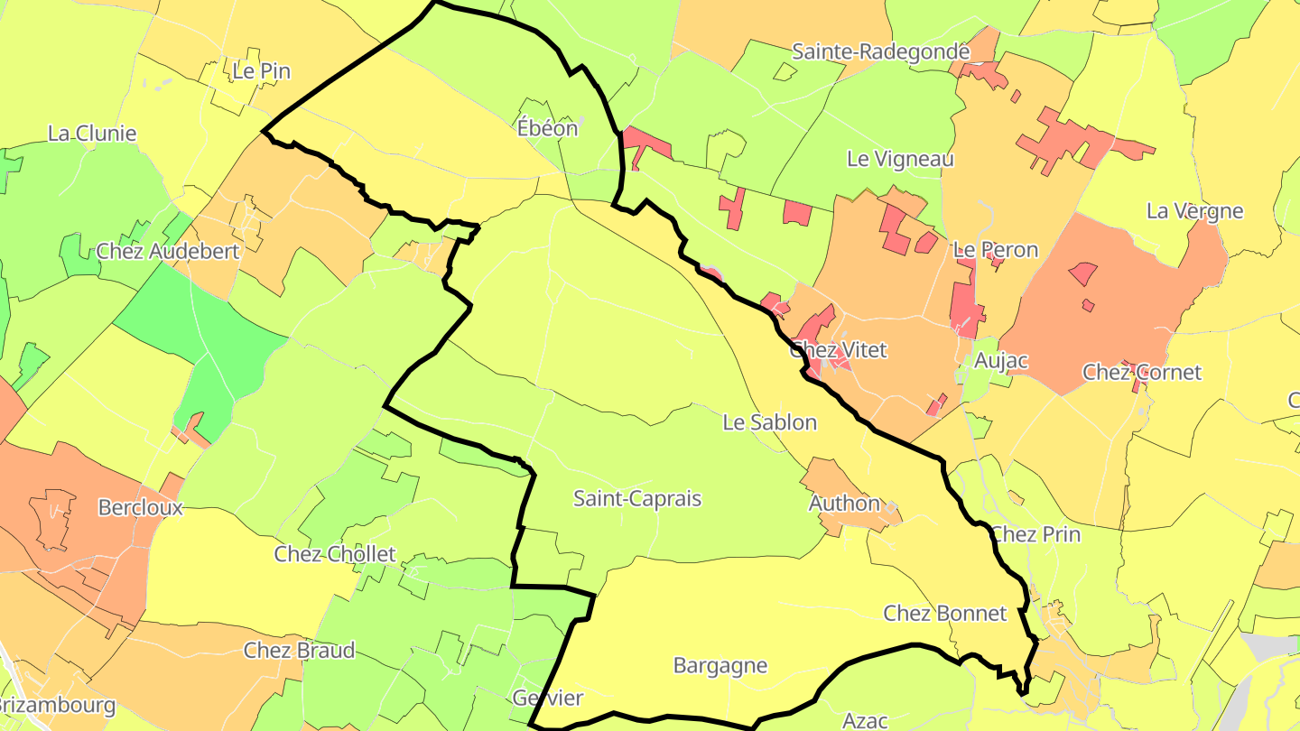 Carte des prix de l'immobilier Authon-Ébéon