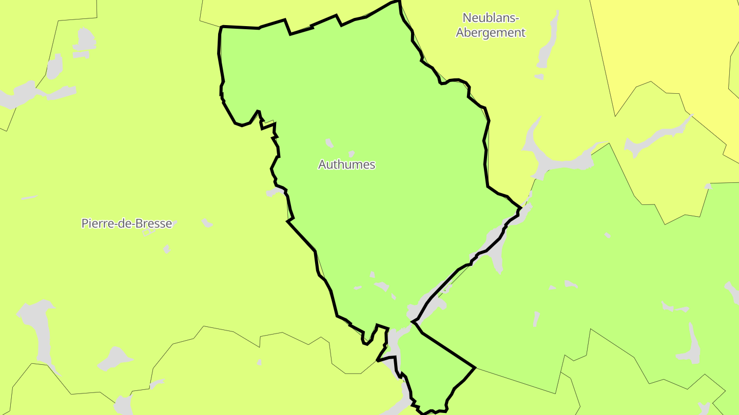 Carte des prix de l'immobilier Authumes