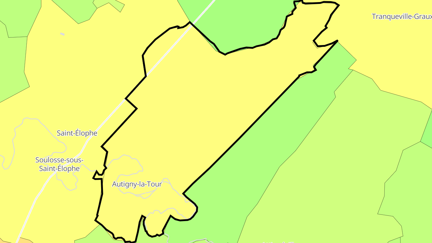 Carte des prix de l'immobilier Autigny-la-Tour