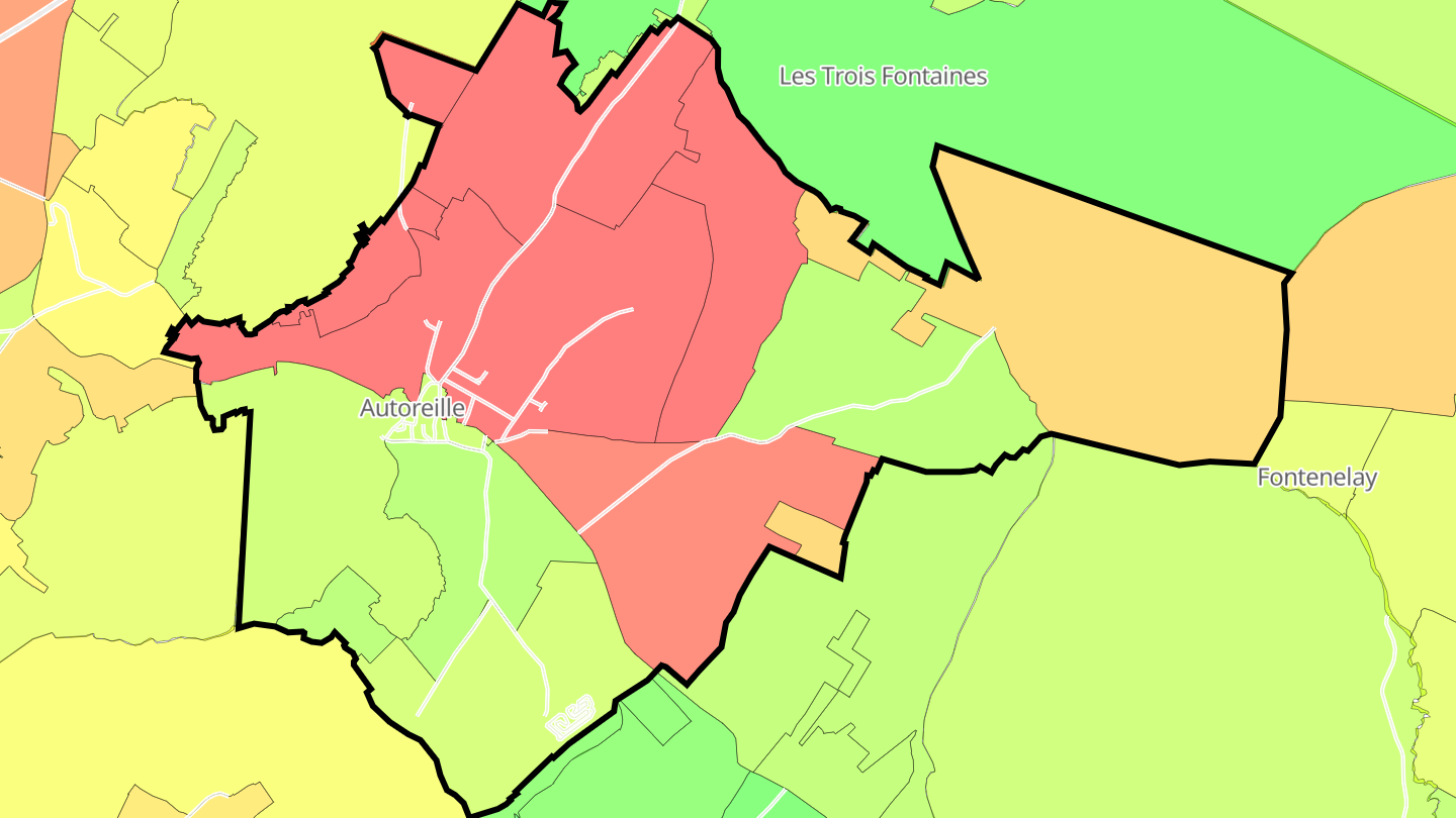 Carte des prix de l'immobilier Autoreille