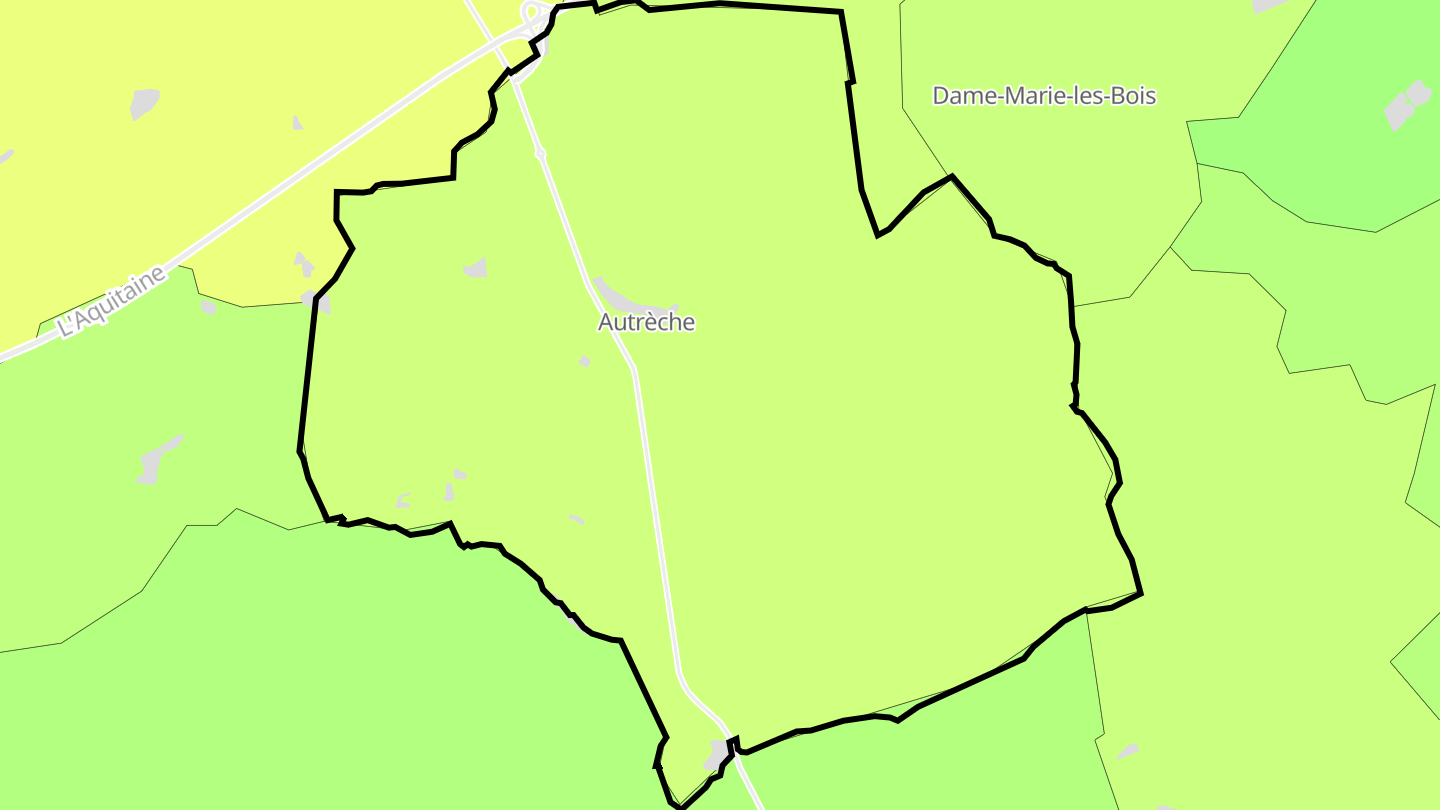 Carte des prix de l'immobilier Autrèche