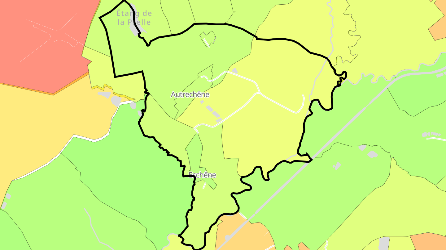 Carte des prix de l'immobilier Autrechêne