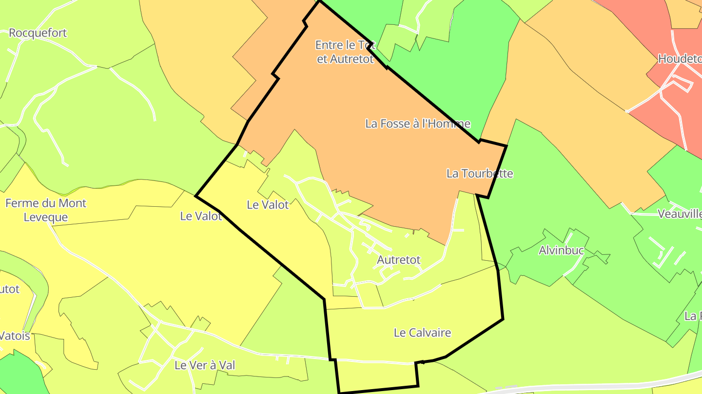 Carte des prix de l'immobilier Autretot