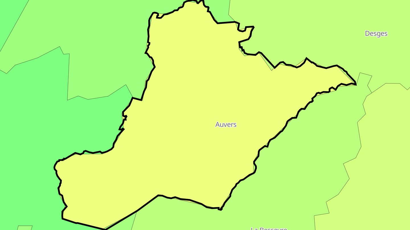 Carte des prix de l'immobilier Auvers