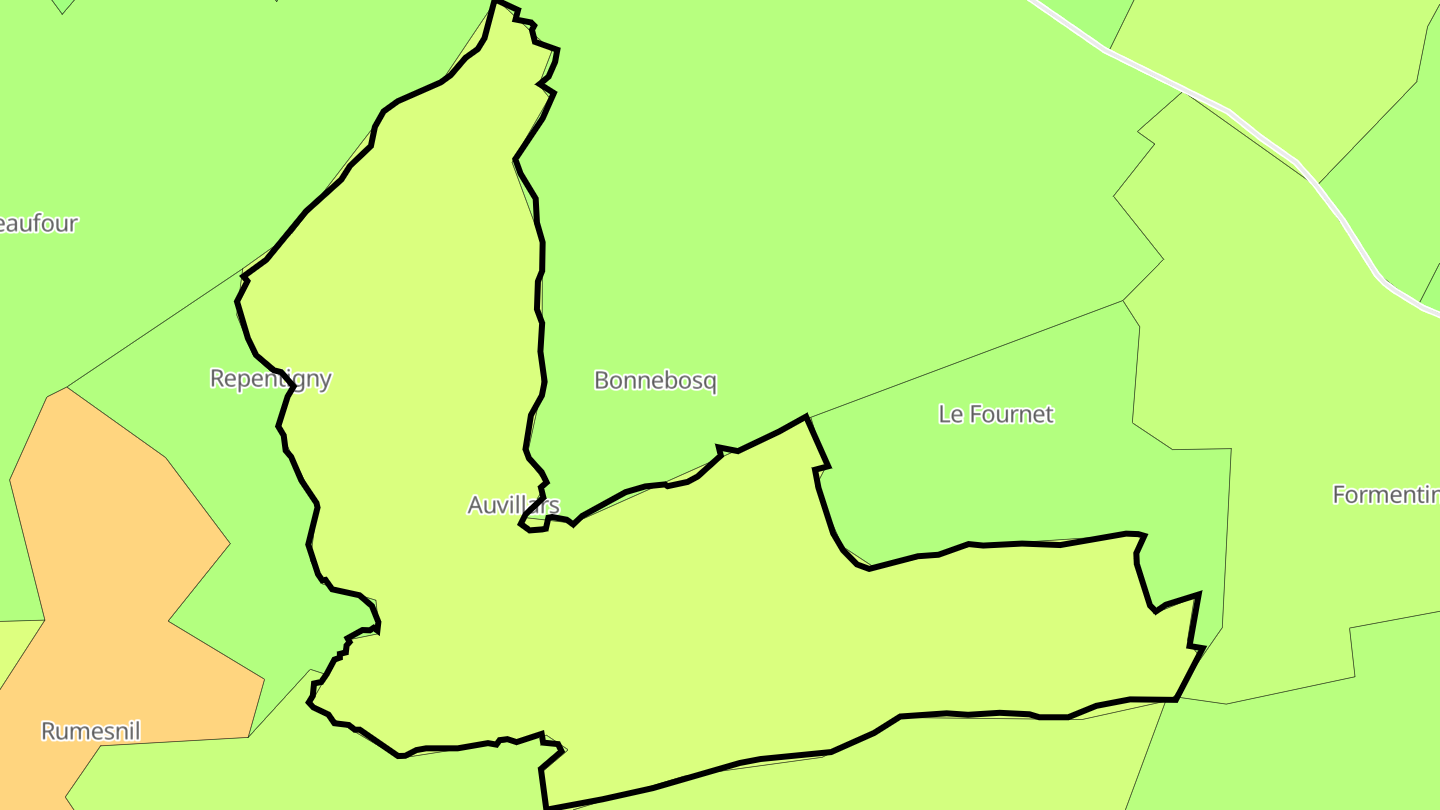 Carte des prix de l'immobilier Auvillars