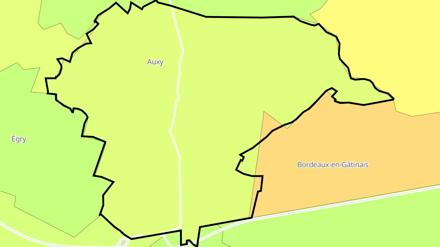 Carte des prix de l'immobilier Auxy