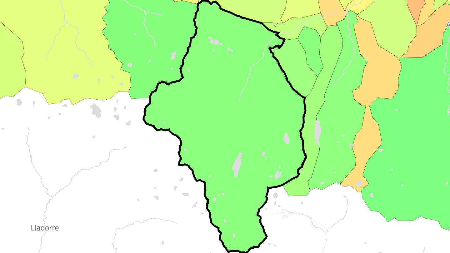 Carte des prix de l'immobilier Auzat
