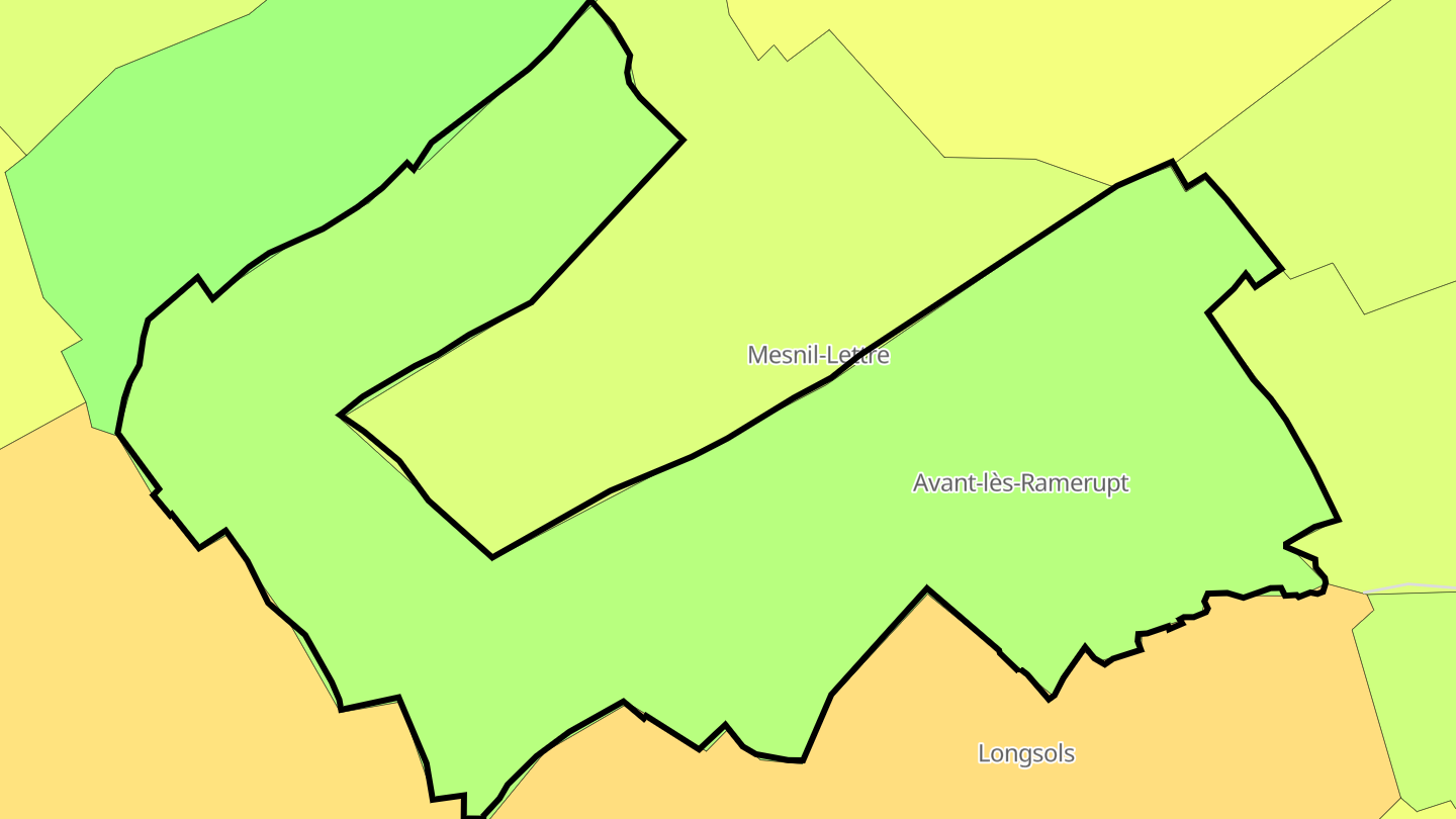 Carte des prix de l'immobilier Avant-lès-Ramerupt