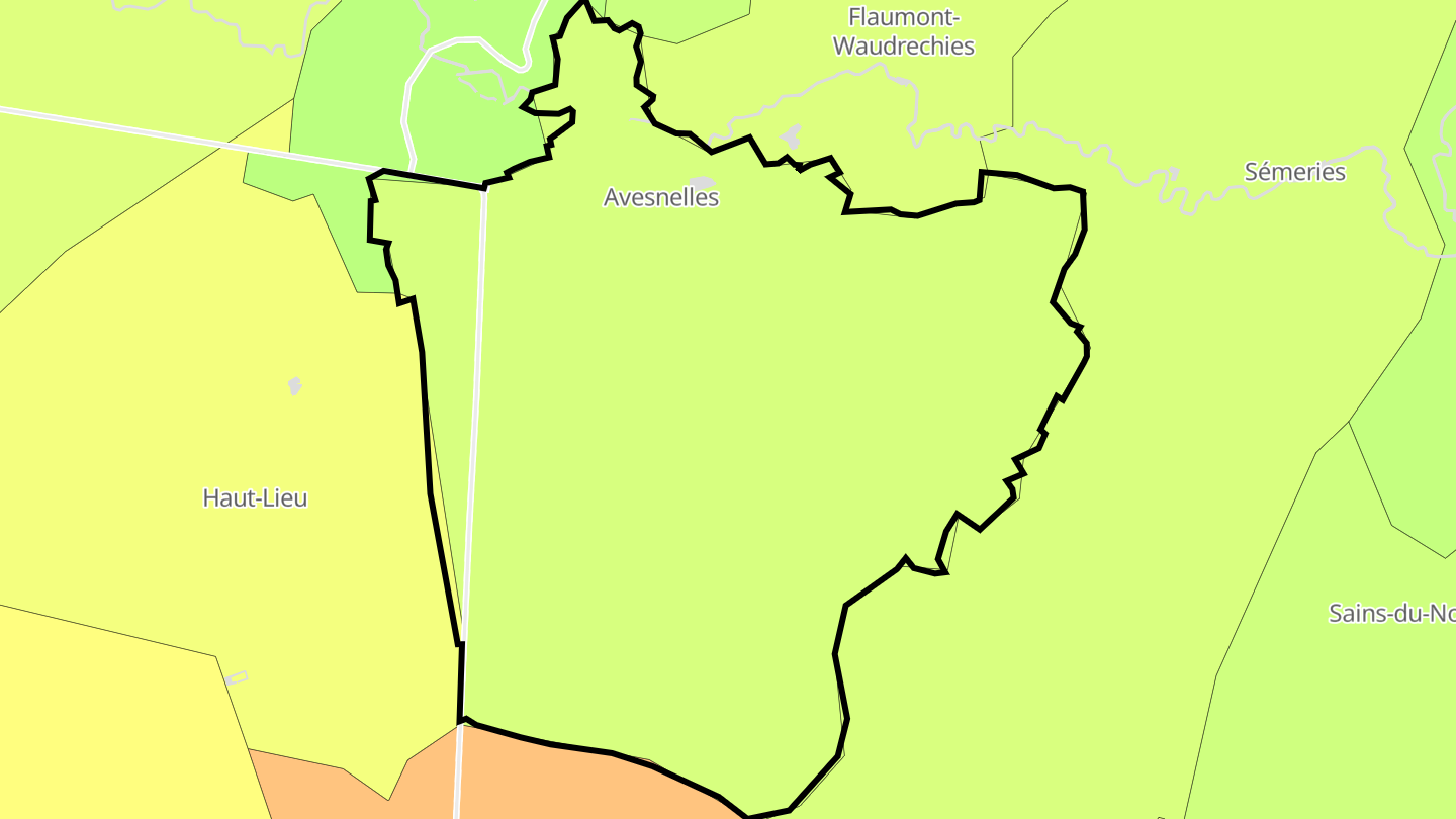 Carte des prix de l'immobilier Avesnelles