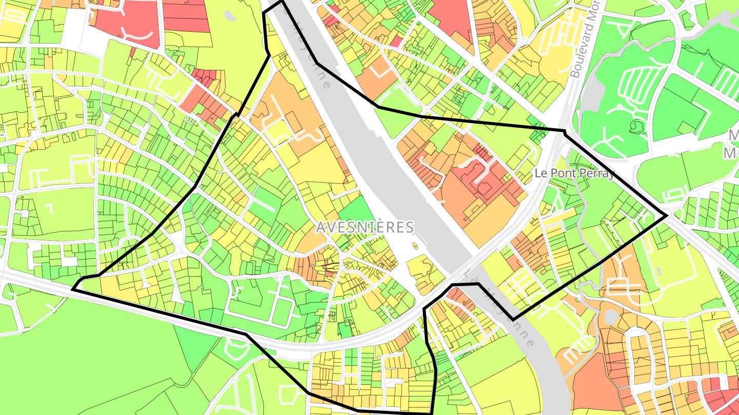 Carte des prix de l'immobilier Avesnières