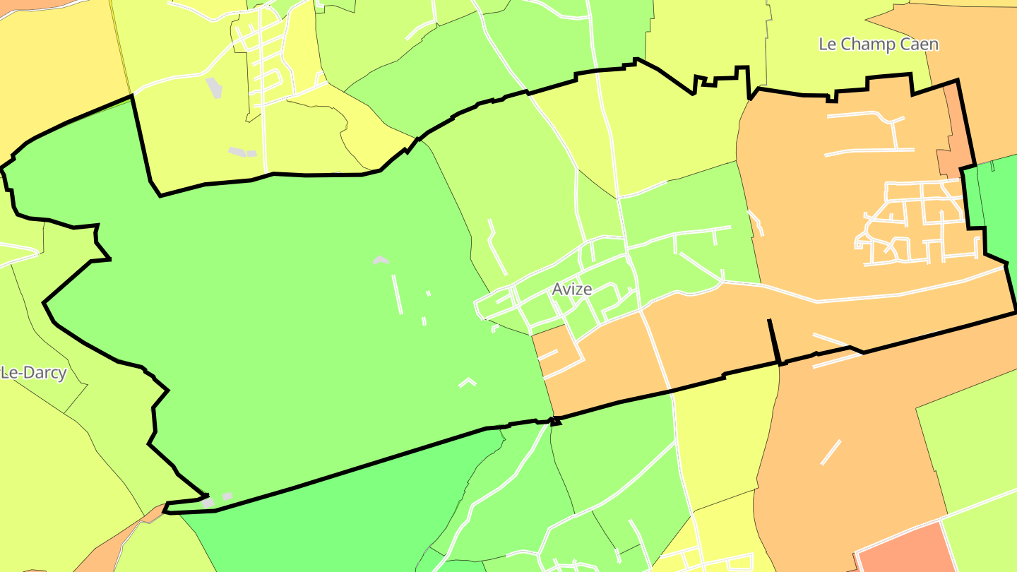 Carte des prix de l'immobilier Avize