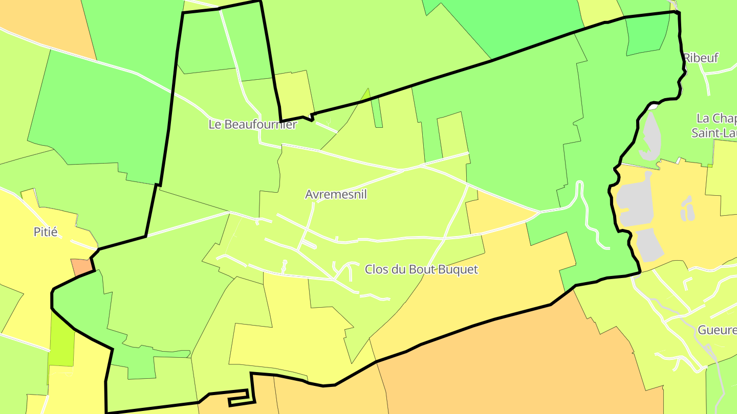 Carte des prix de l'immobilier Avremesnil