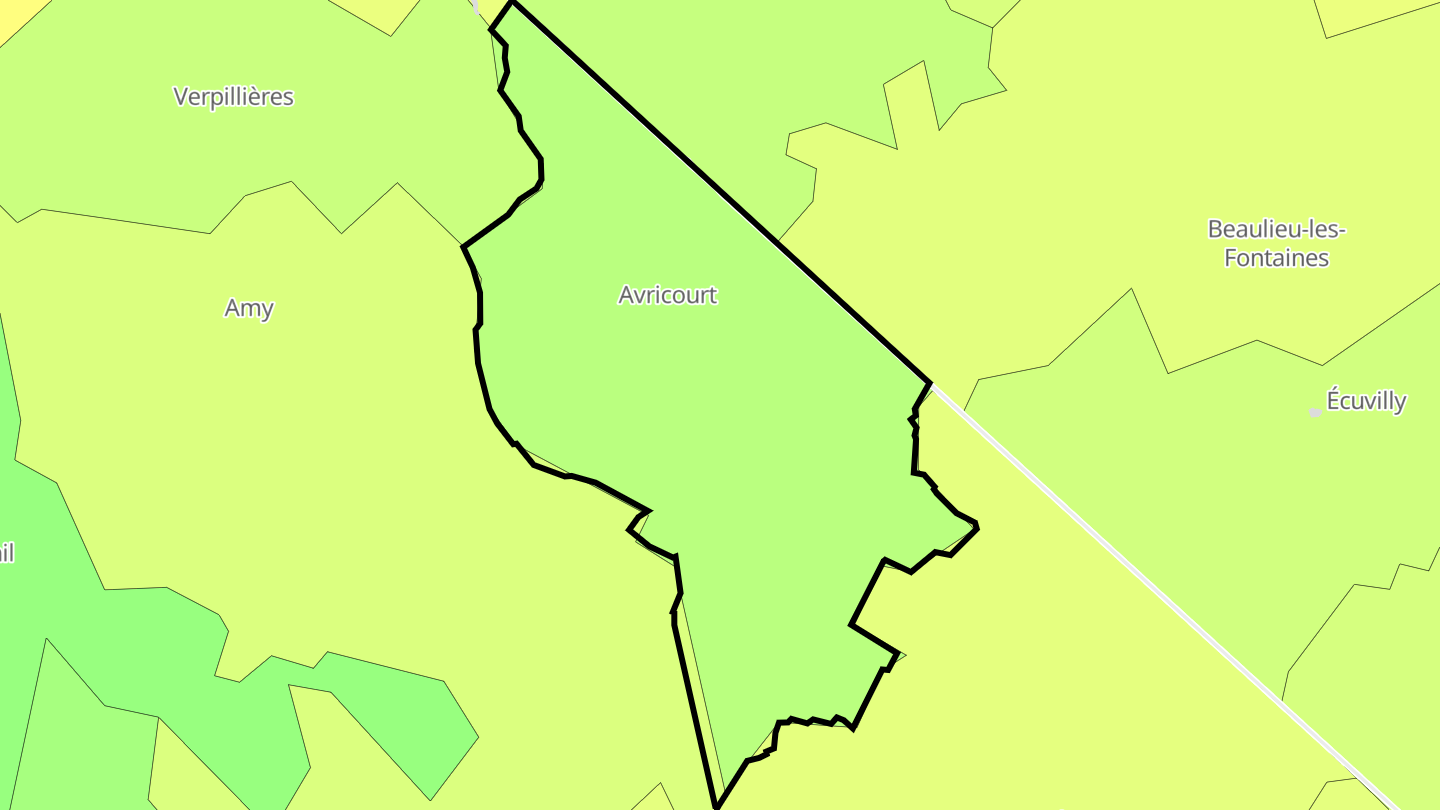 Carte des prix de l'immobilier Avricourt