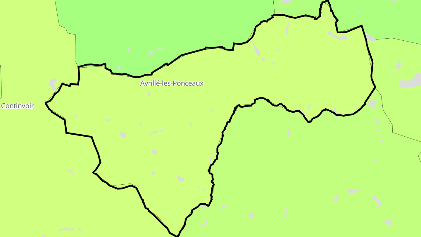 Carte des prix de l'immobilier Avrillé-les-Ponceaux