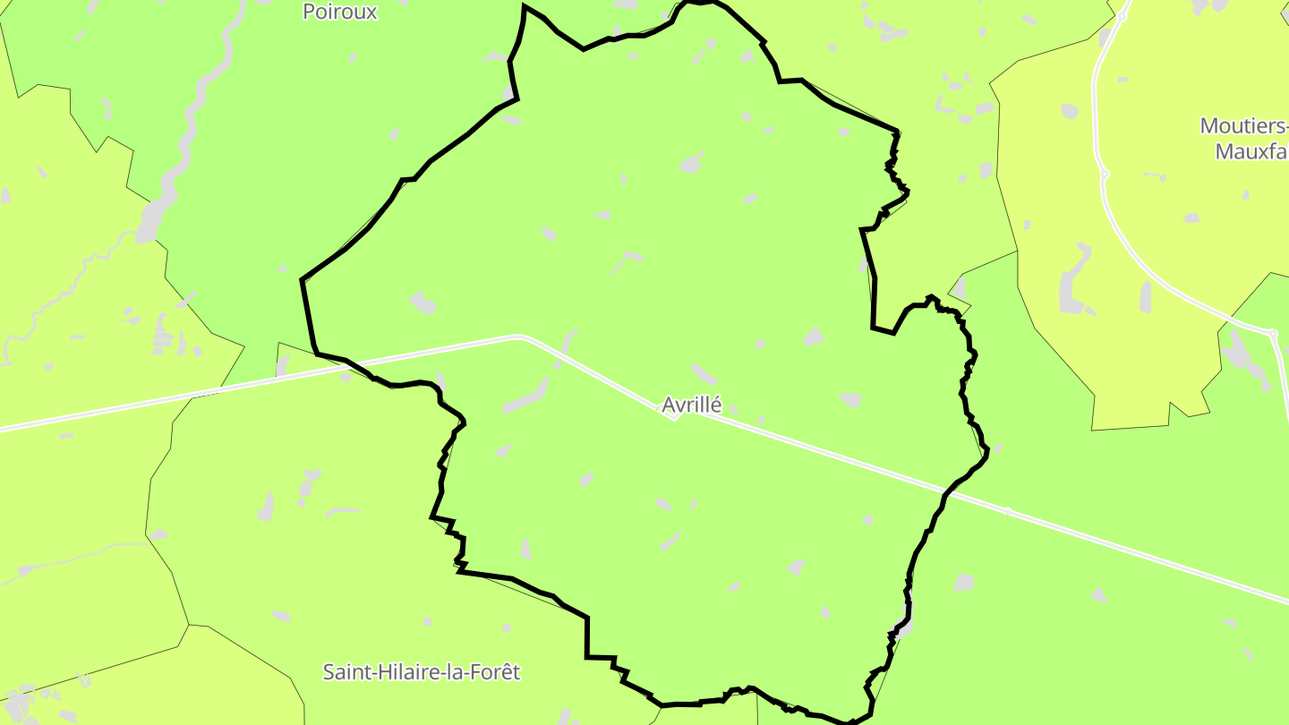 Carte des prix de l'immobilier Avrillé