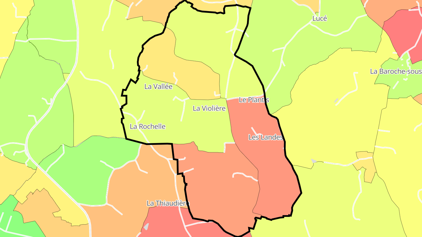 Carte des prix de l'immobilier Avrilly