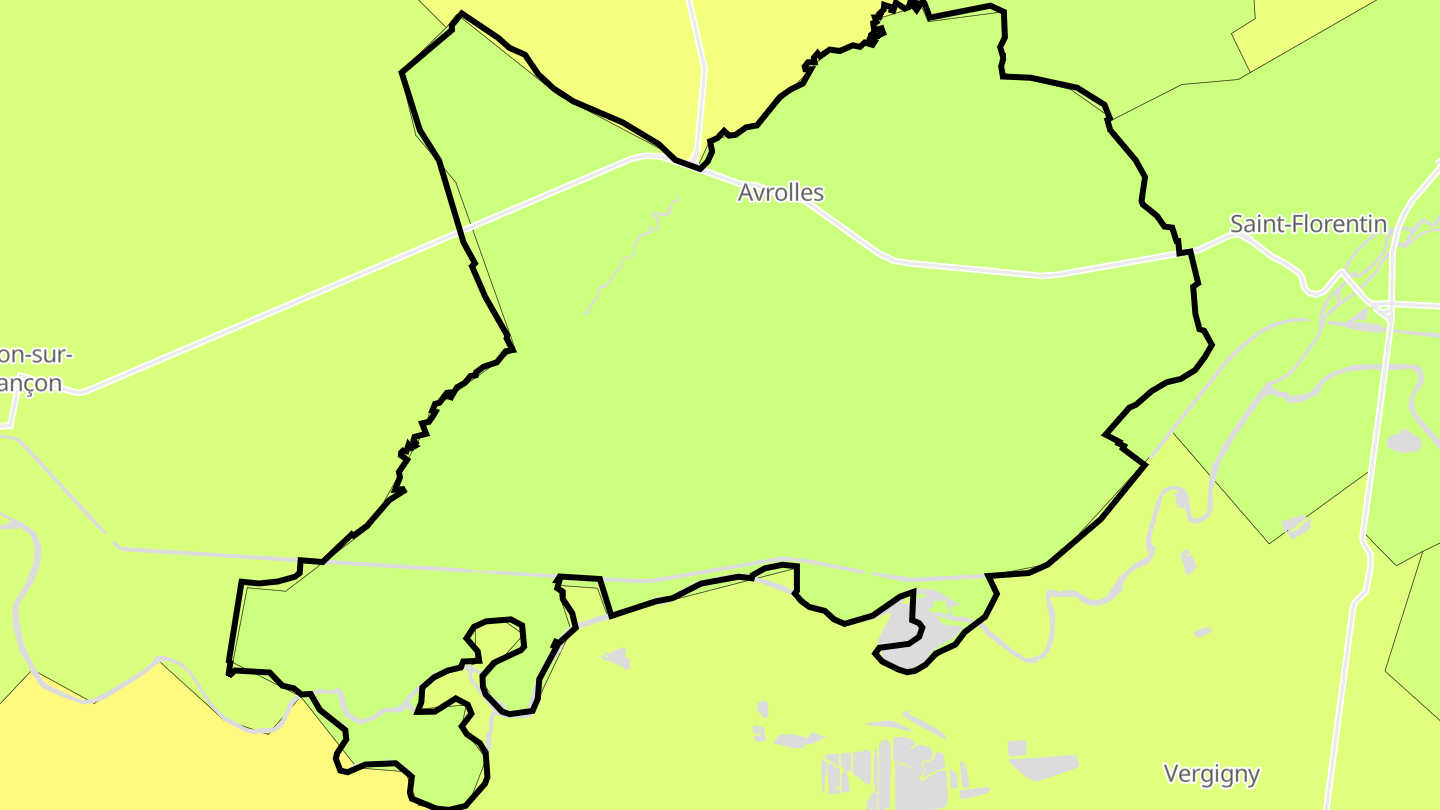 Carte des prix de l'immobilier Avrolles