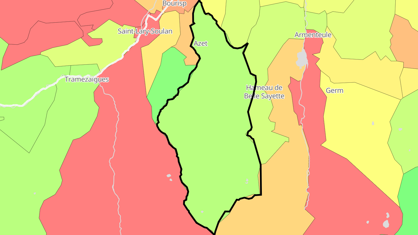 Carte des prix de l'immobilier Azet