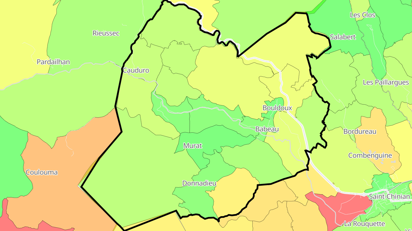 Carte des prix de l'immobilier Babeau-Bouldoux