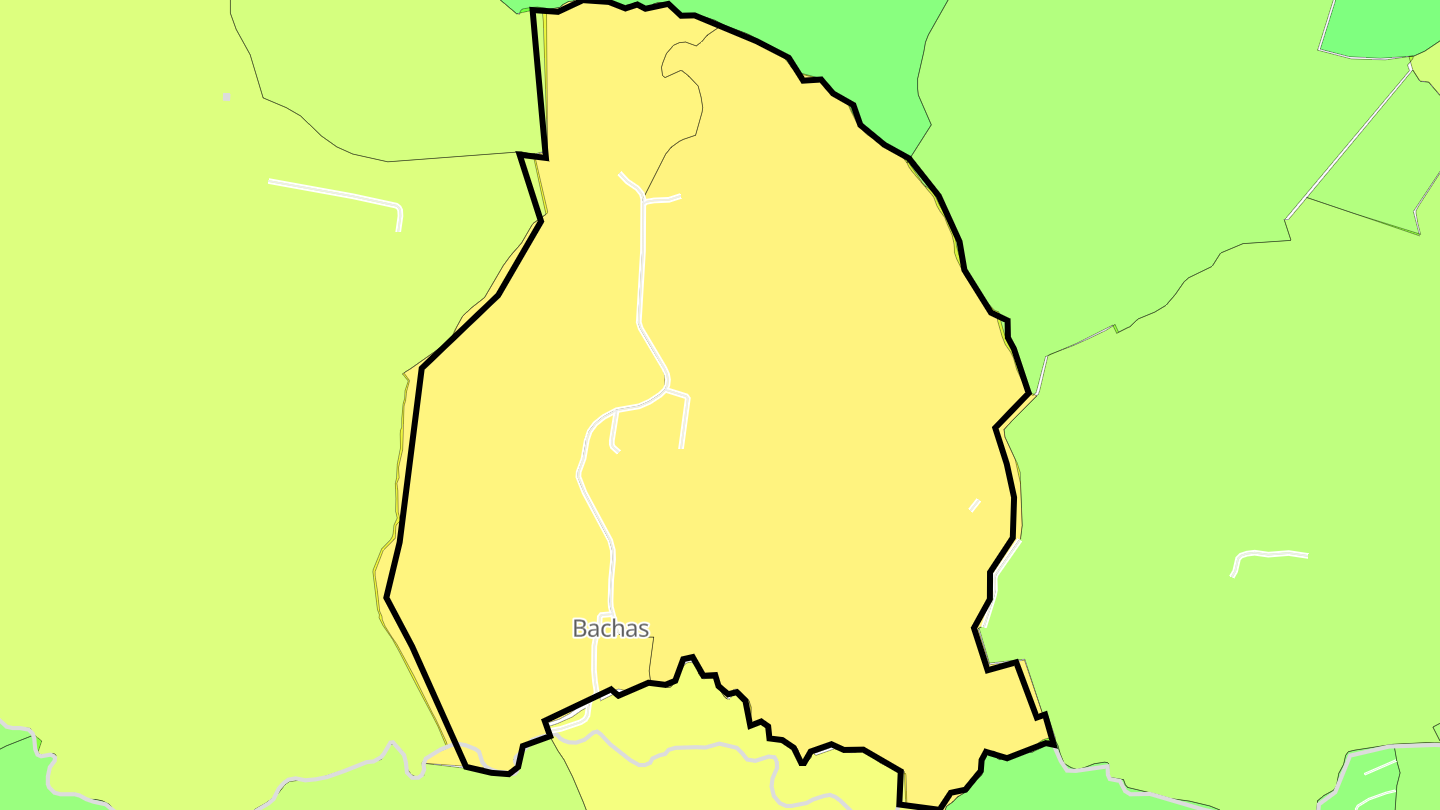 Carte des prix de l'immobilier Bachas