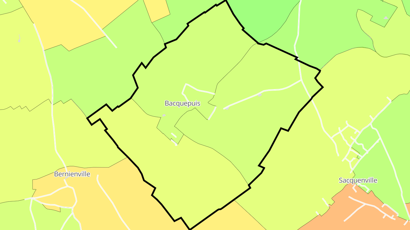 Carte des prix de l'immobilier Bacquepuis