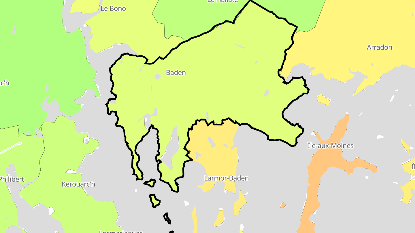 Carte des prix de l'immobilier Baden