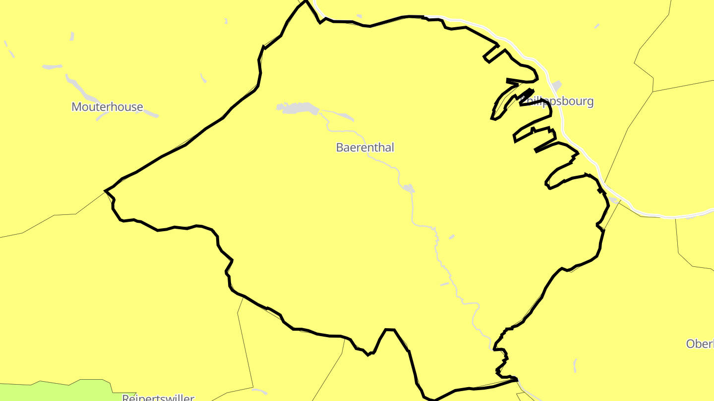 Carte des prix de l'immobilier Baerenthal