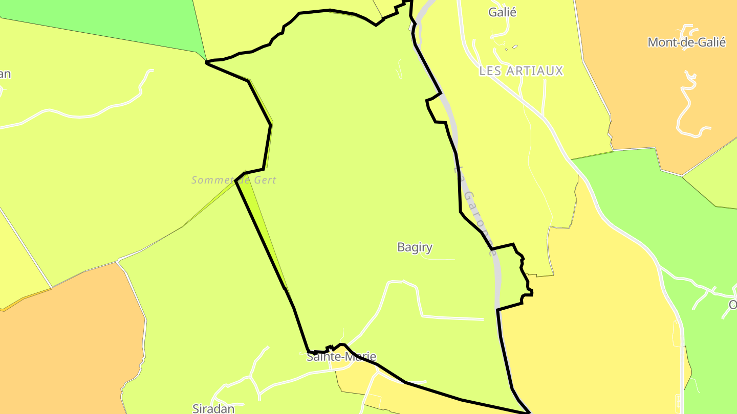 Carte des prix de l'immobilier Bagiry
