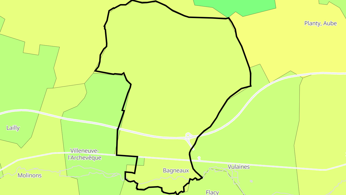 Carte des prix de l'immobilier Bagneaux