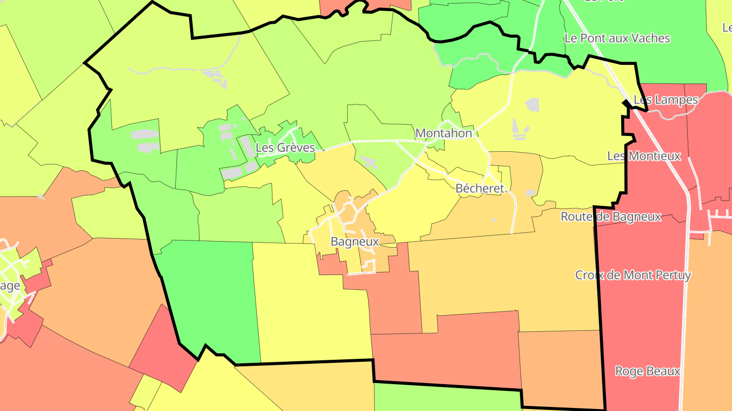 Carte des prix de l'immobilier Bagneux