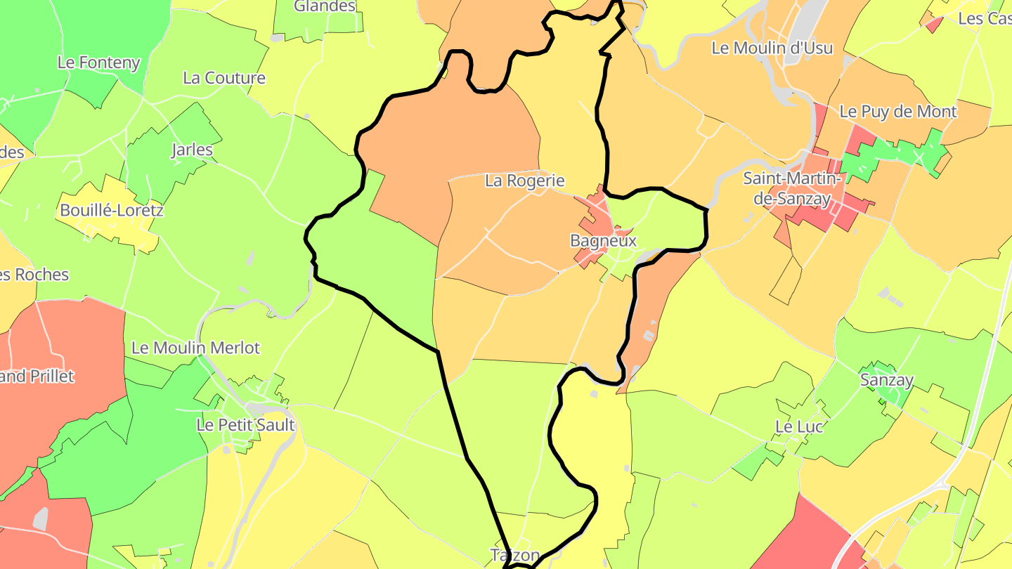 Carte des prix de l'immobilier Bagneux