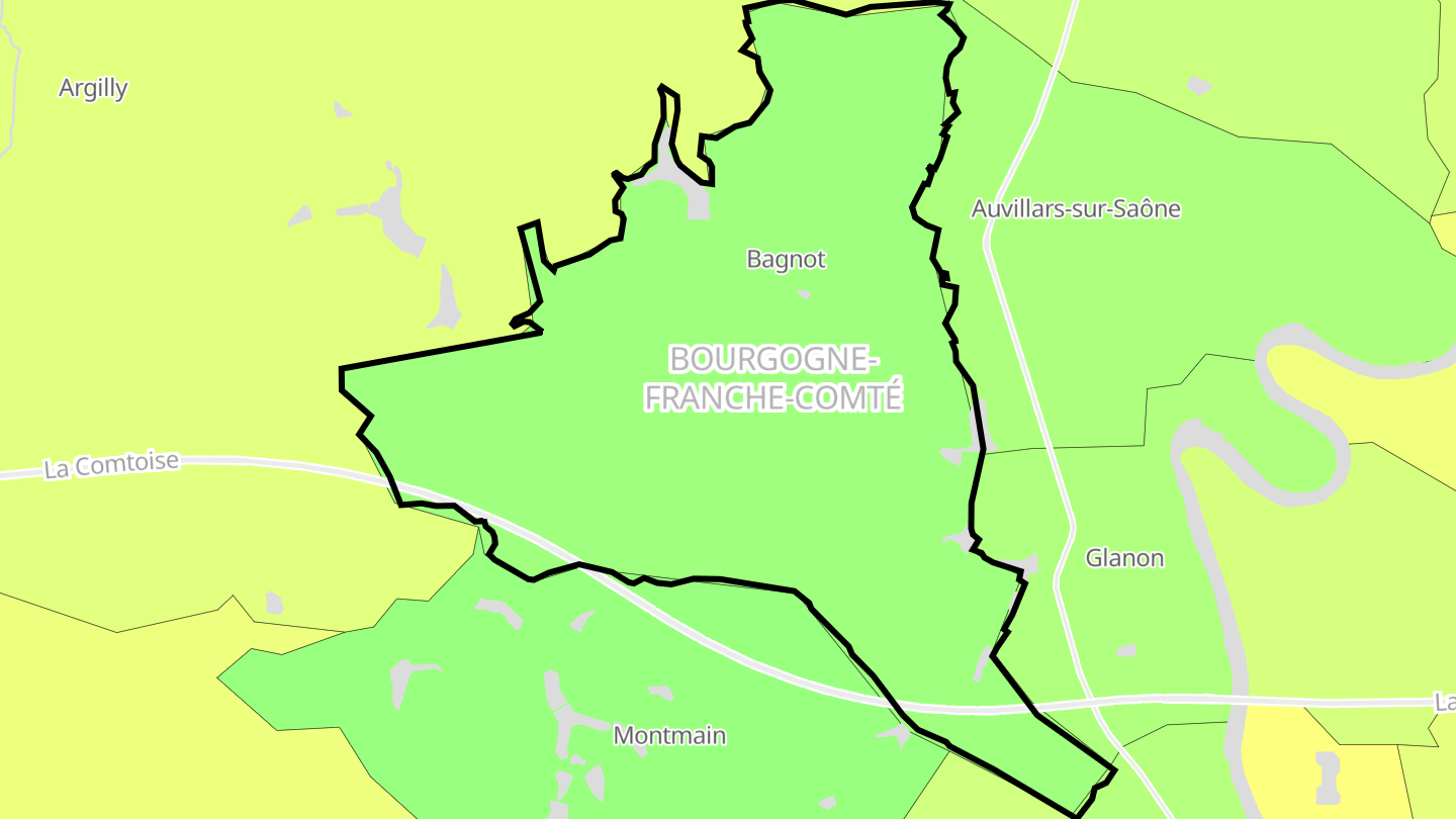 Carte des prix de l'immobilier Bagnot