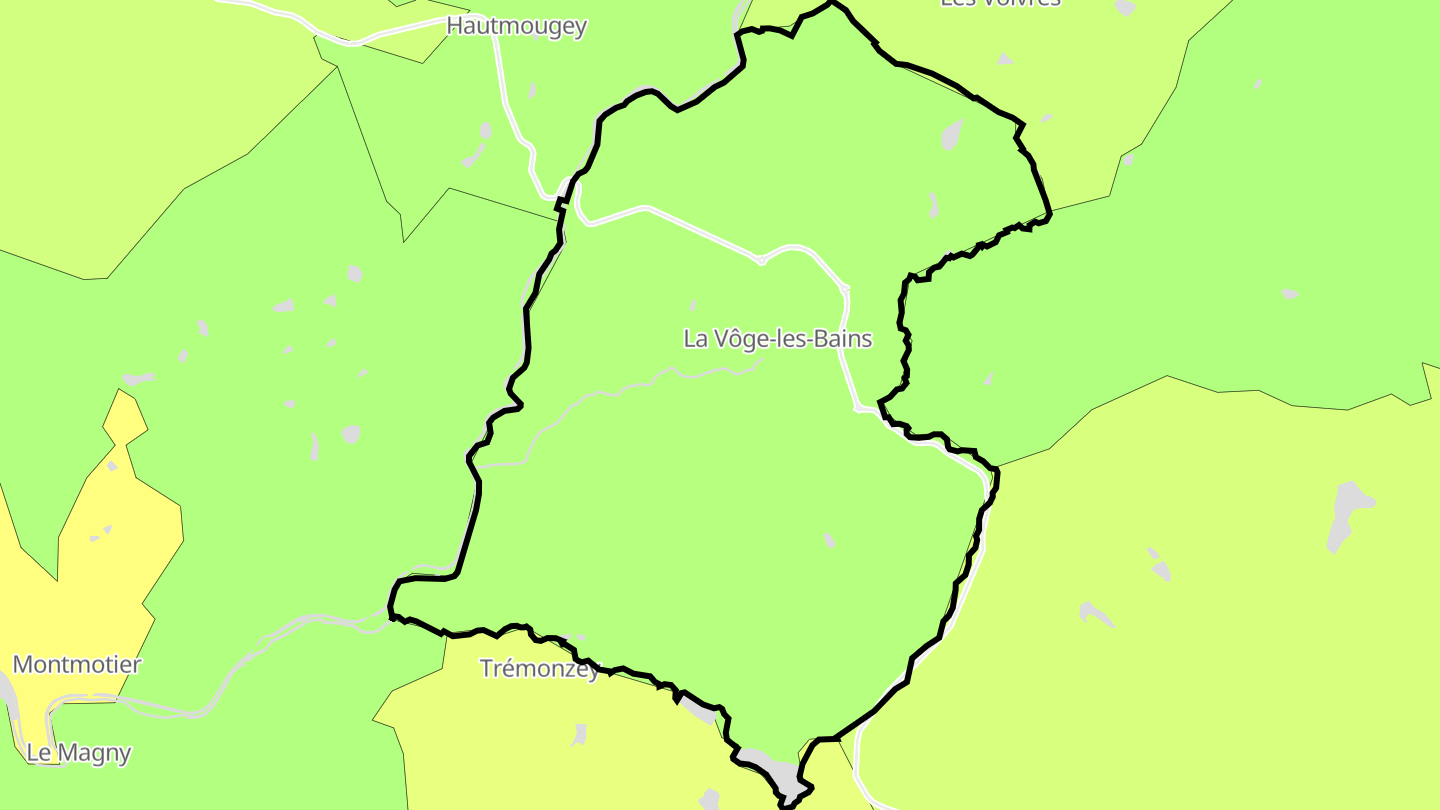 Carte des prix de l'immobilier Bains-les-Bains