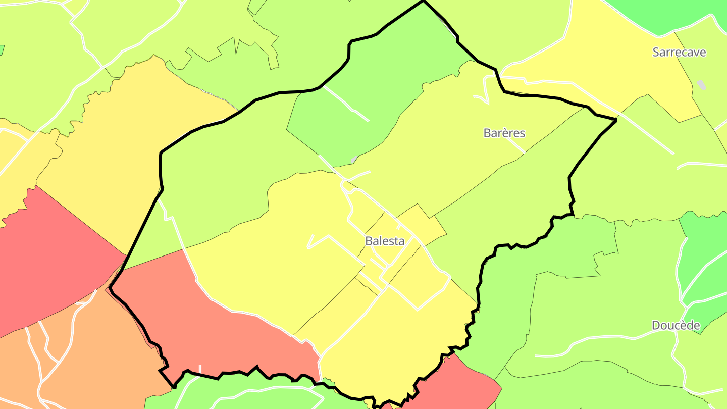 Carte des prix de l'immobilier Balesta