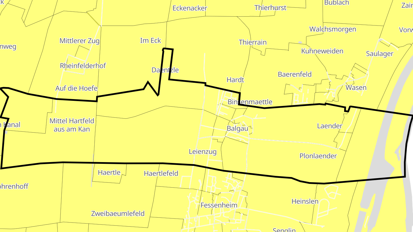 Carte des prix de l'immobilier Balgau